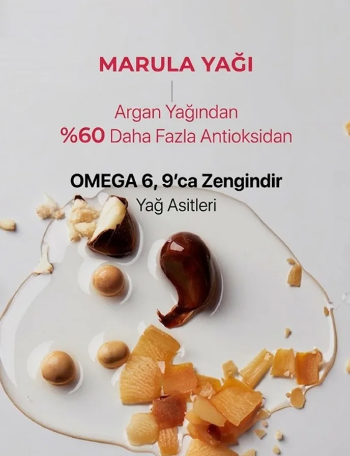 Besleyici ve pürüzsüzleştirici saç serumu dokusu
